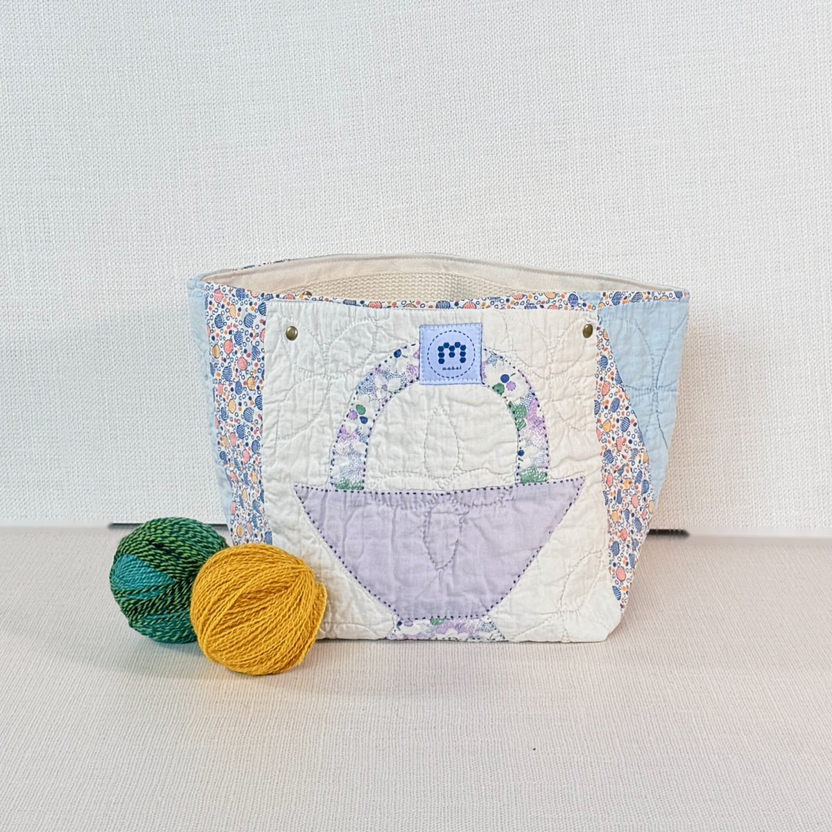 Quilt Bin (Baskets (purple & green))
