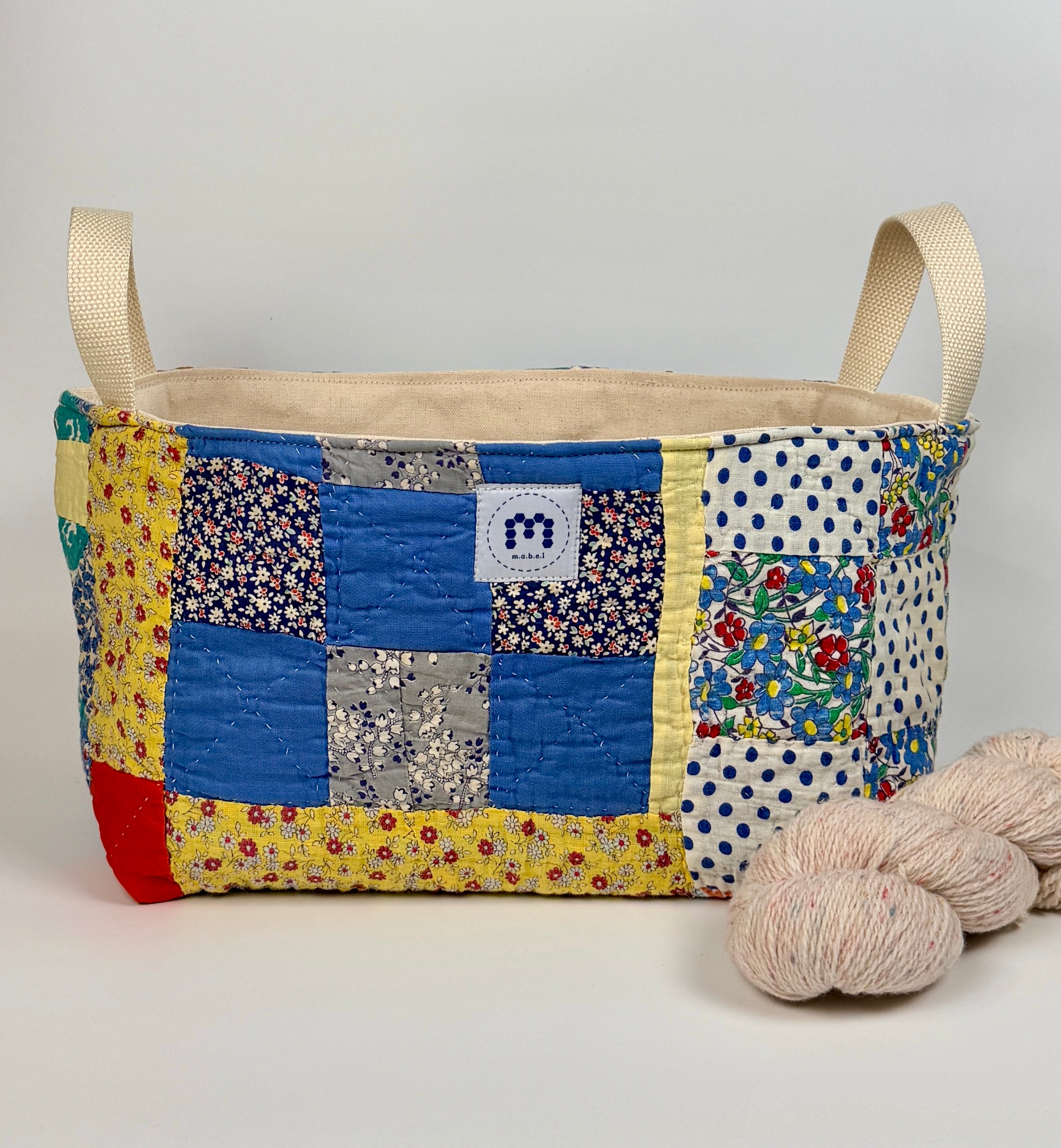 Quilt Basket (Half Square Triangles)