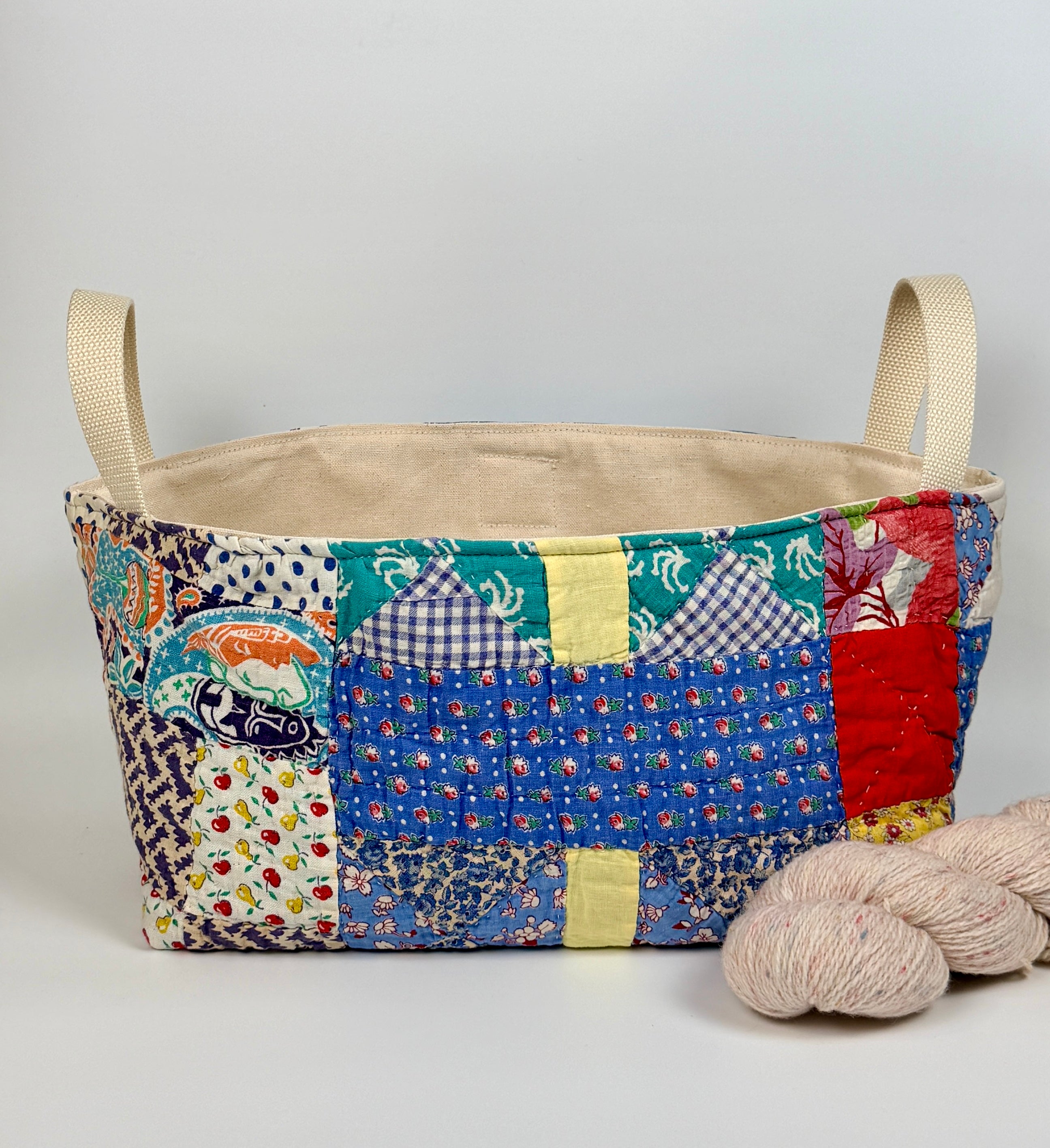 Quilt Basket (Half Square Triangles)