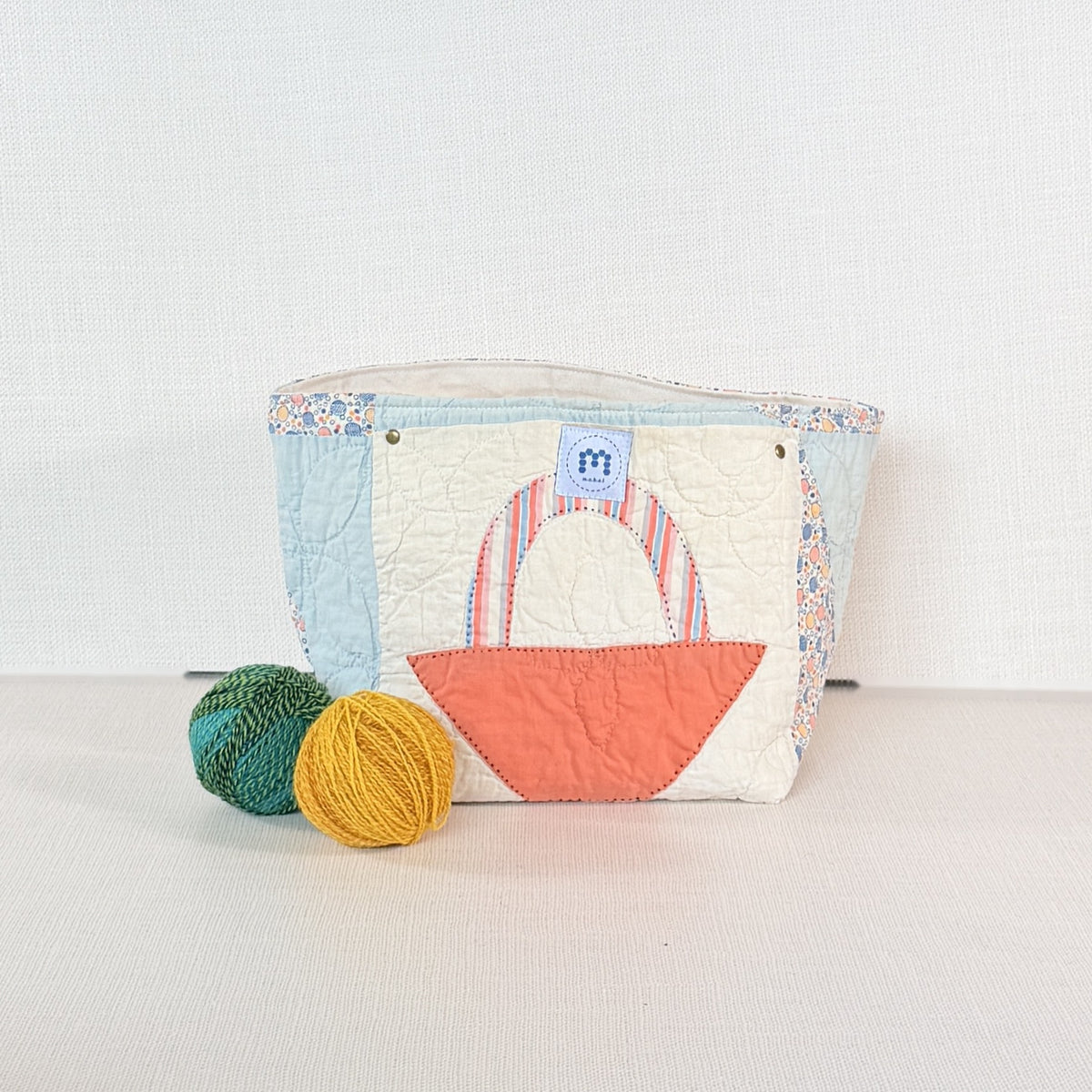 Quilt Bin (Baskets (orange & peach))