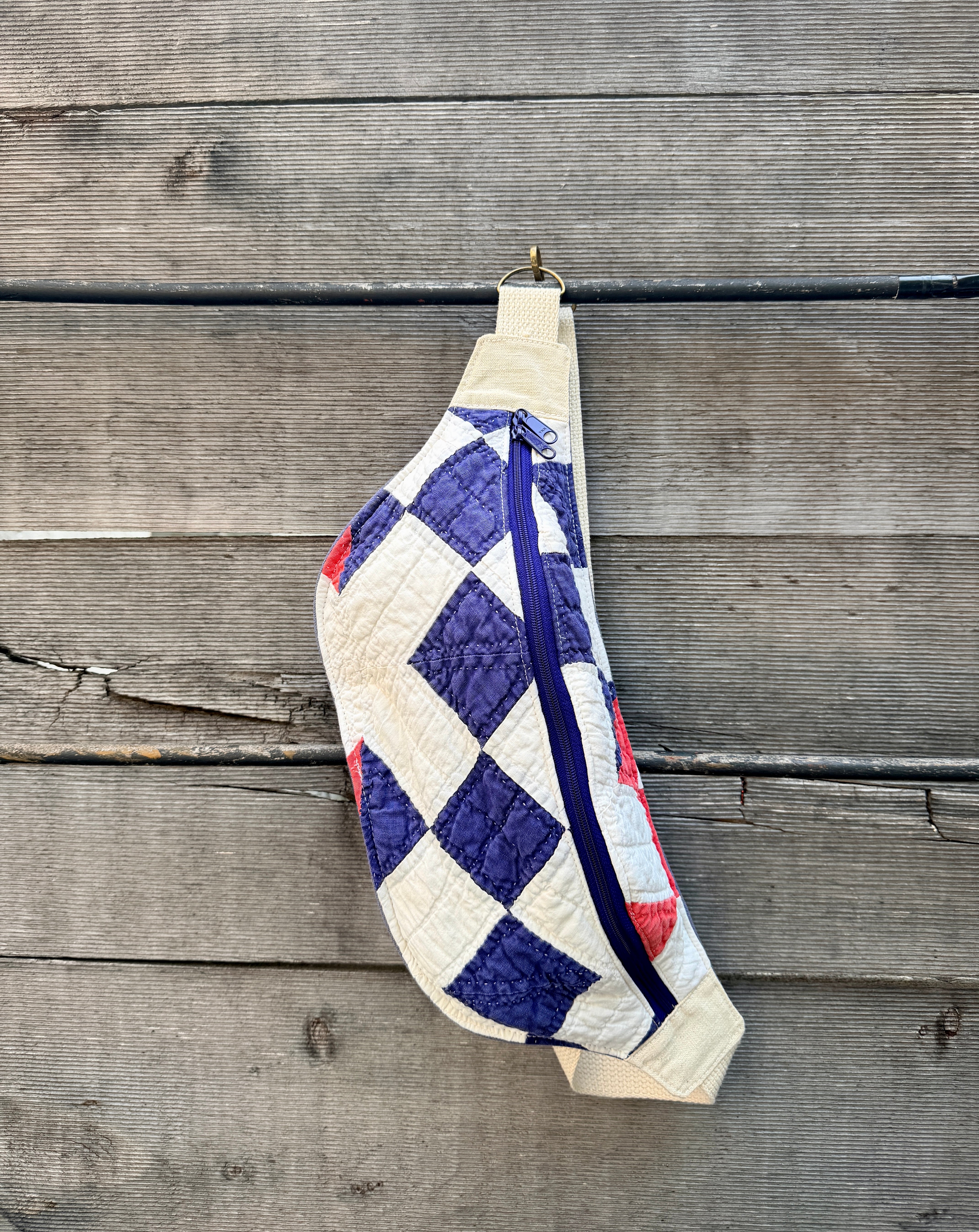 Sling Bag (Blue with Pink Irish Chain)