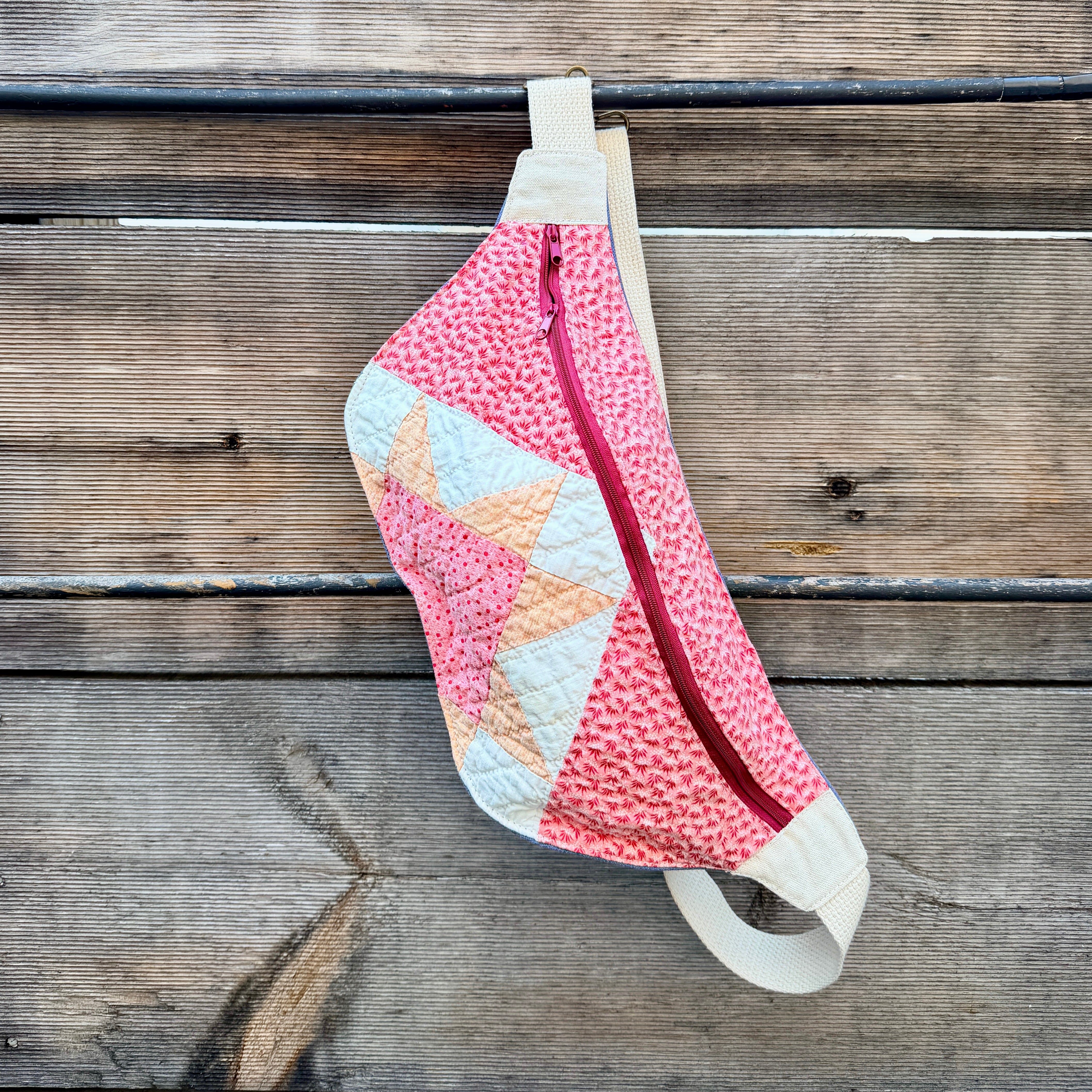 Sling Bag (Double Pink Ohio Star)