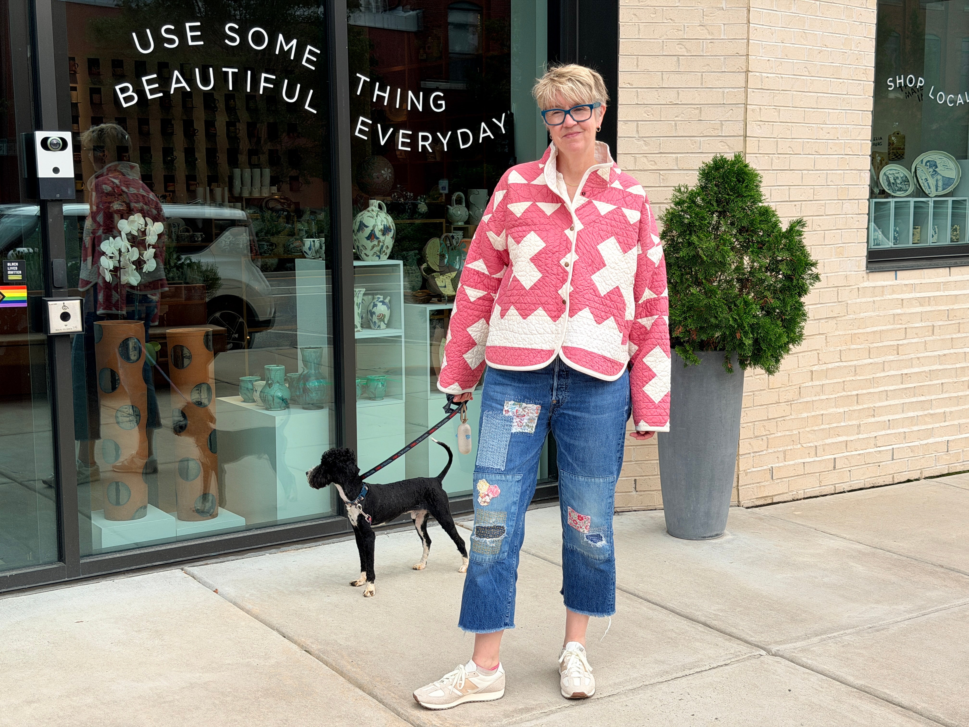 Stadium Jacket (M/L) (Pink Barn Door)