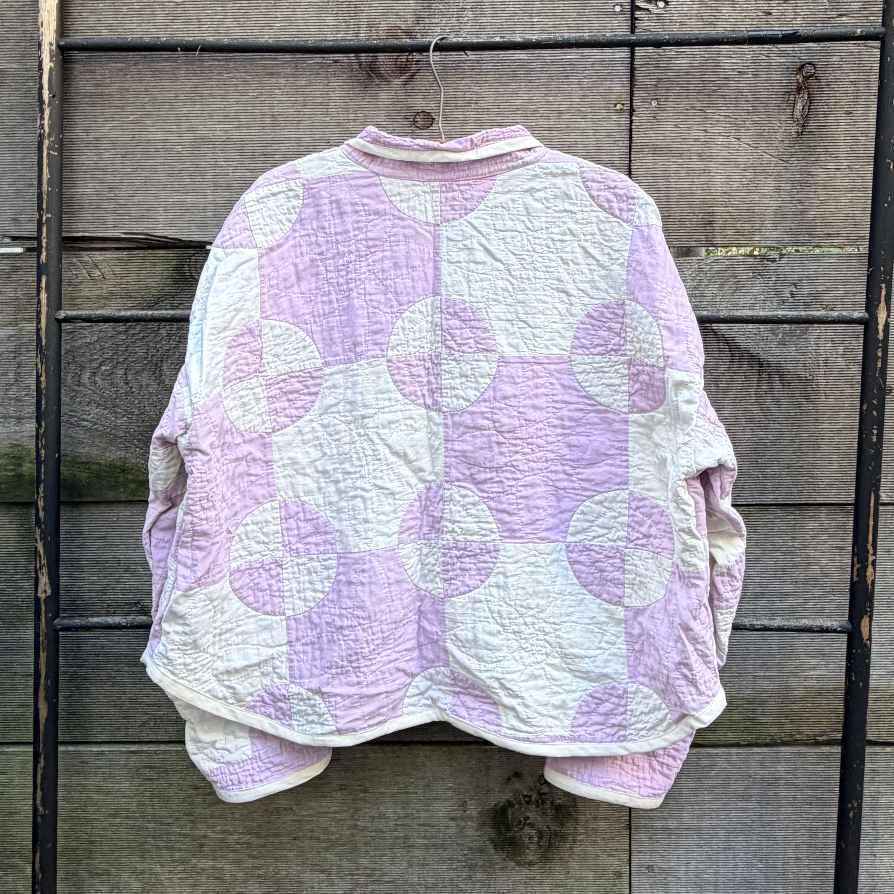 Stadium Jacket (S/M) (Purple Drunkard's Path)