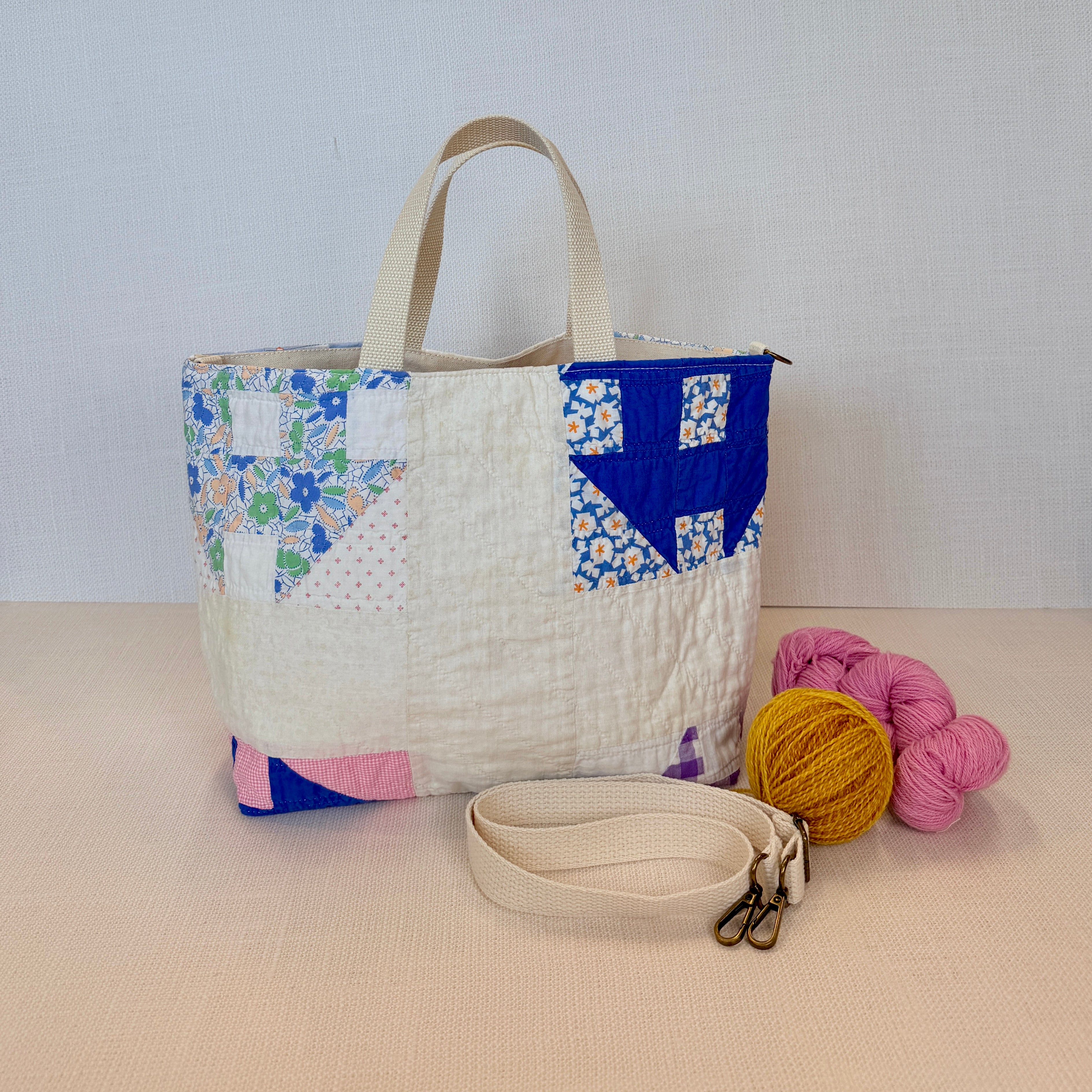 Studio Tote (Feedsack Churn Dash)