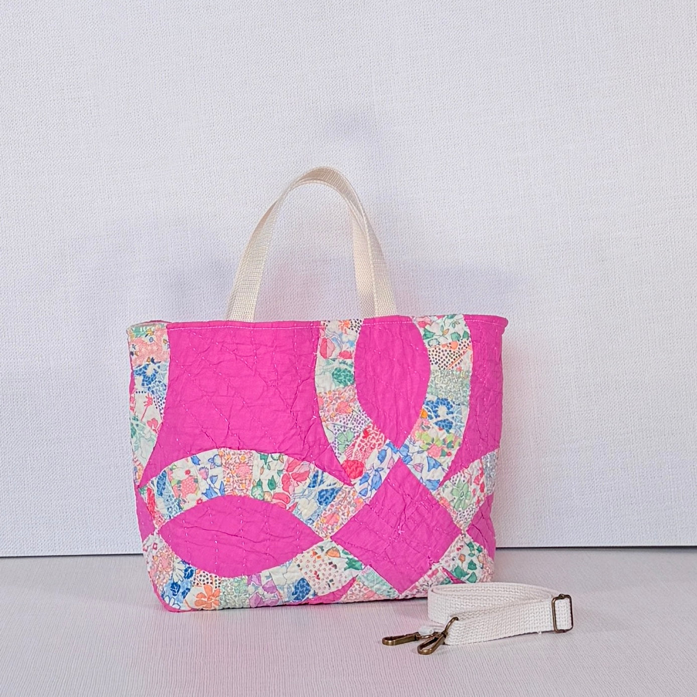 Studio Tote (Pink Double Wedding Ring)