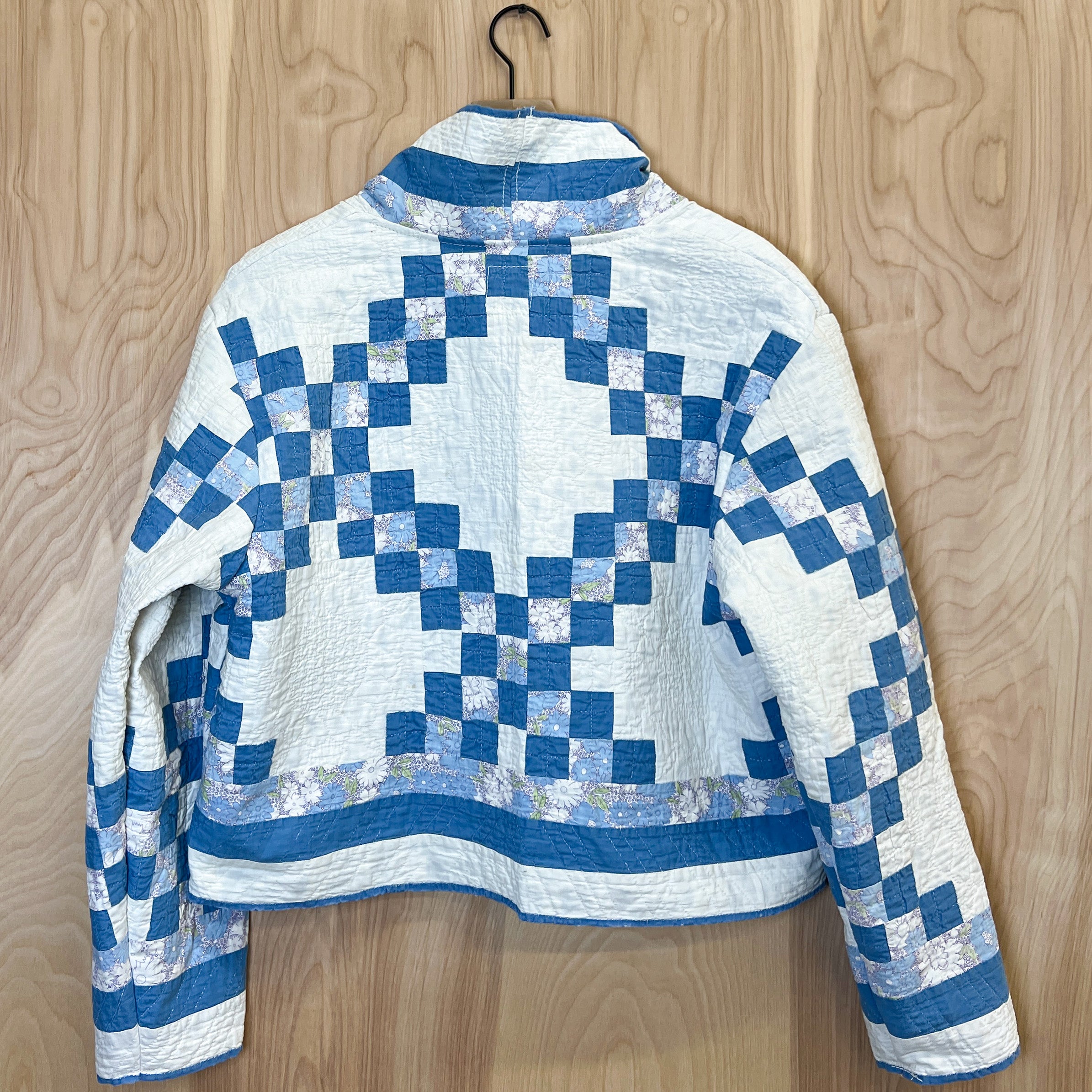 Spring Quilt Jacket (Blue Irish Chain)