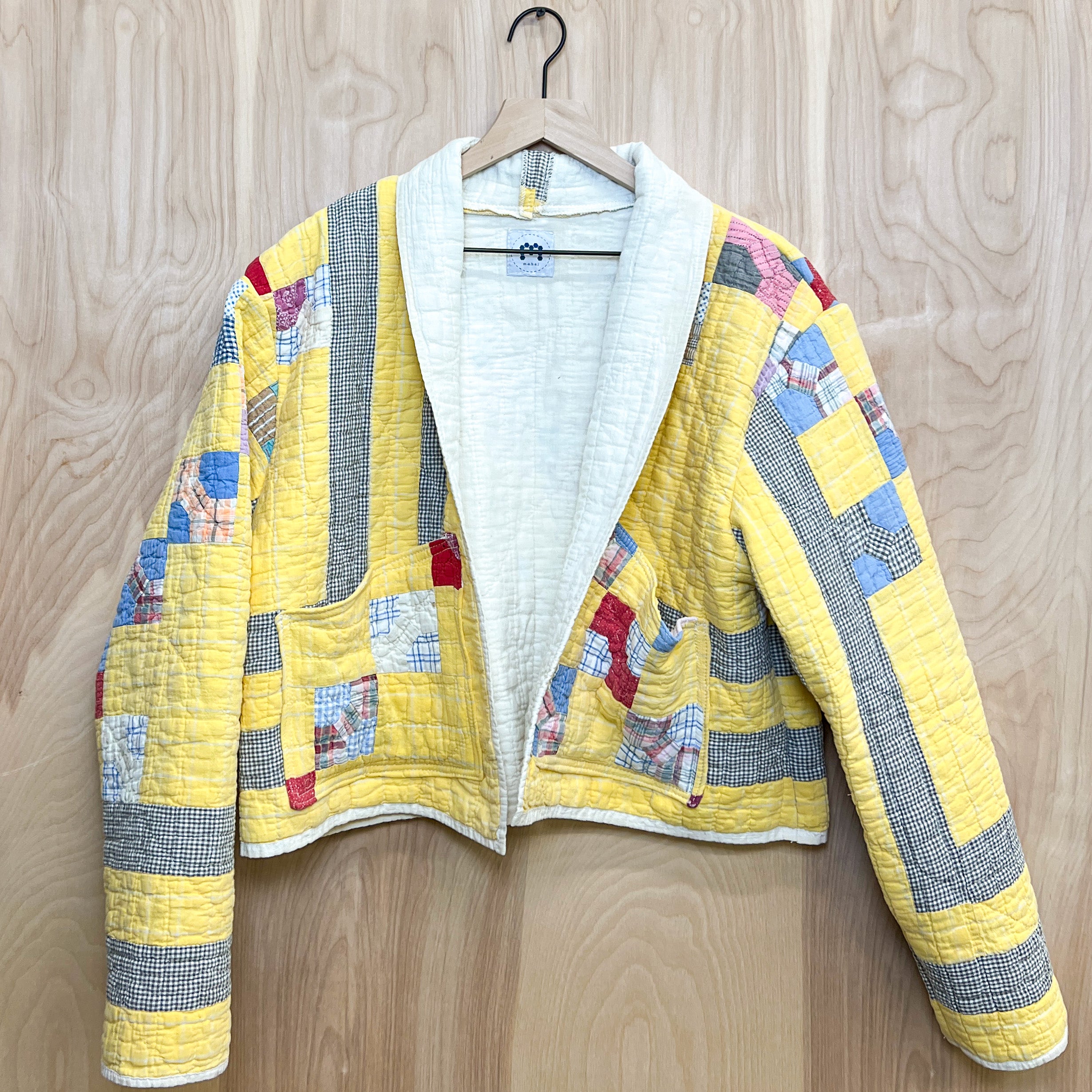 Spring Quilt Jacket (Yellow Bowtie)