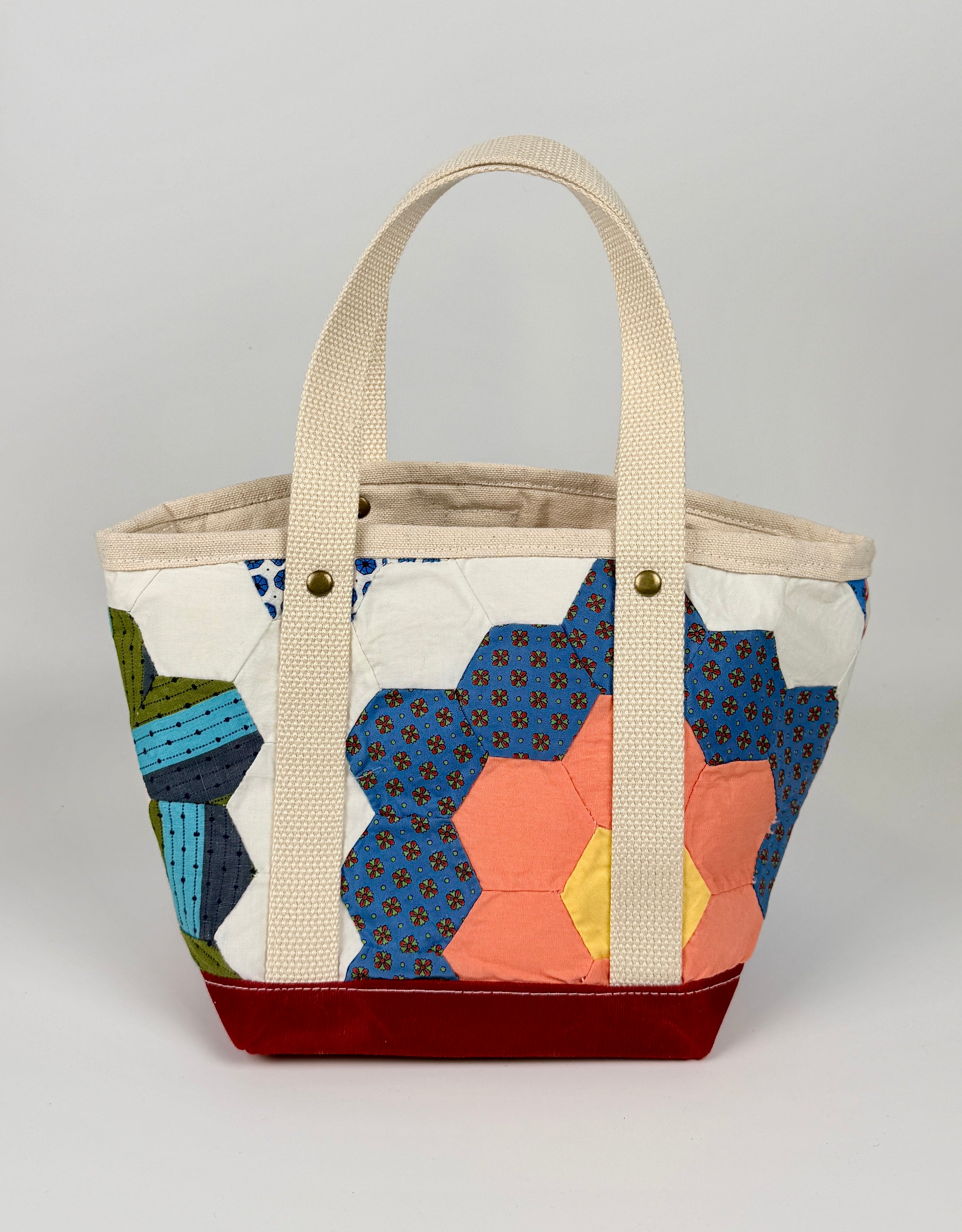 Waxed Canvas Tote Small (Chili Red #10)