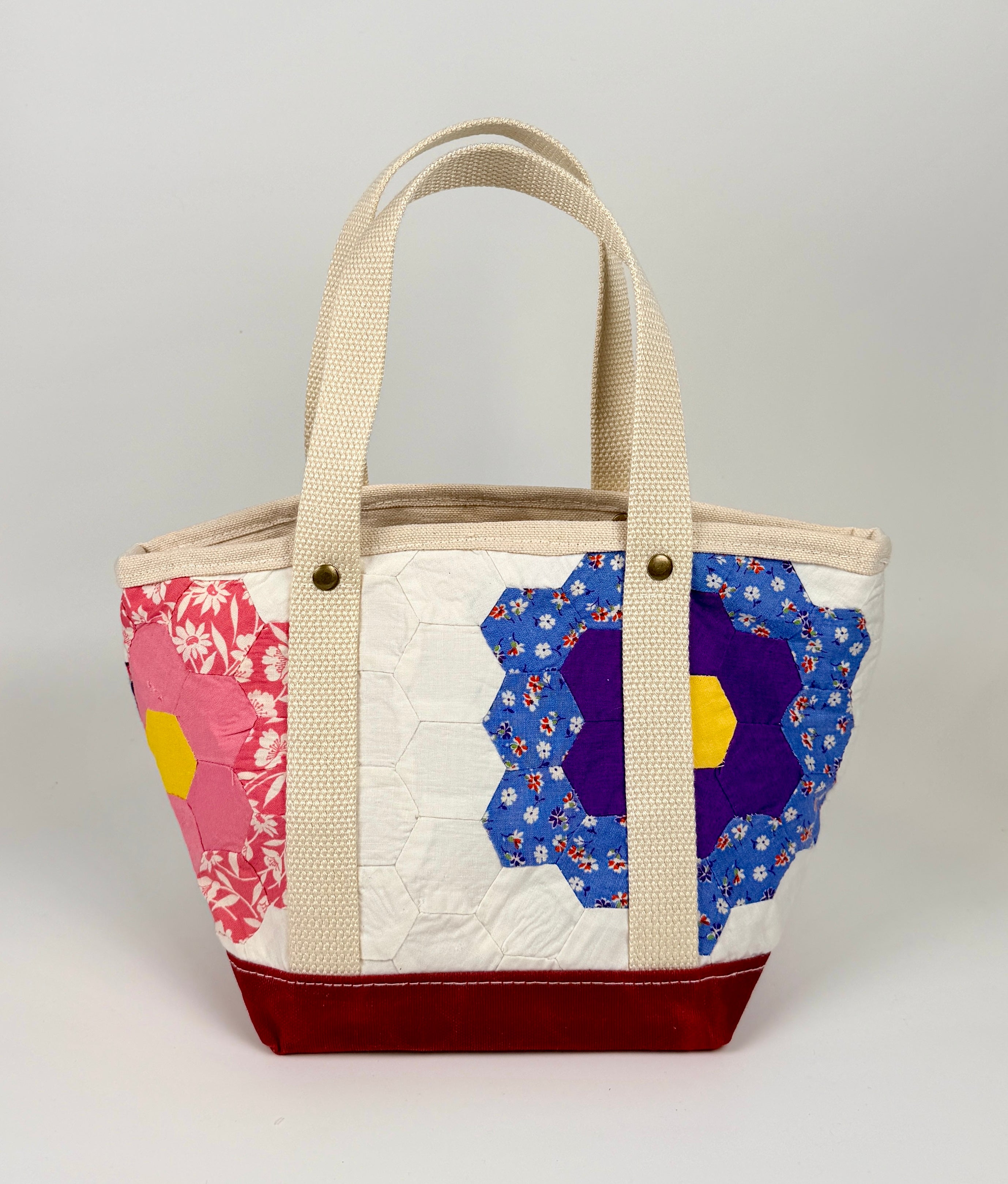 Waxed Canvas Tote Small (Chili Red #5)