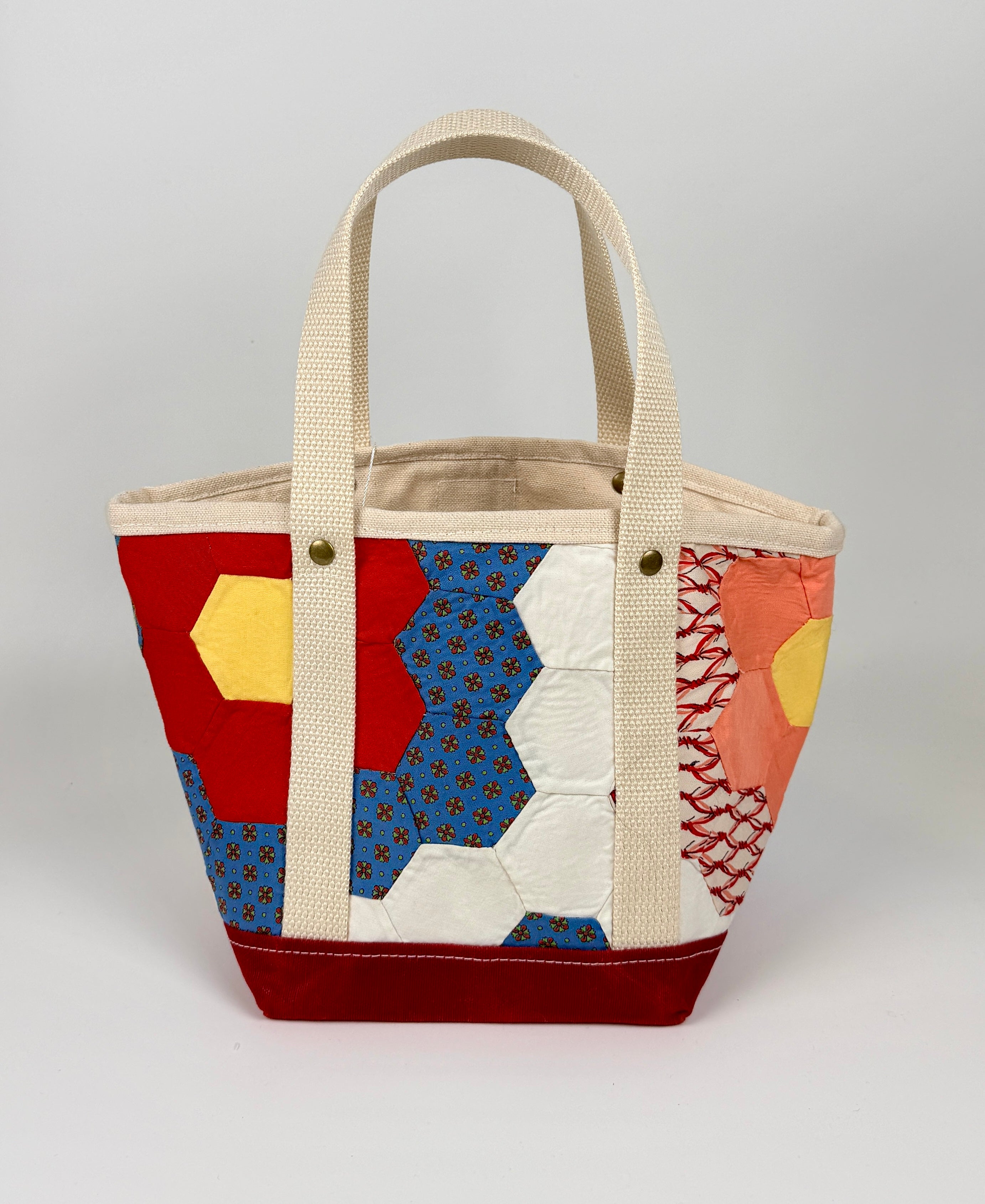 Waxed Canvas Tote Small (Chili Red #9)