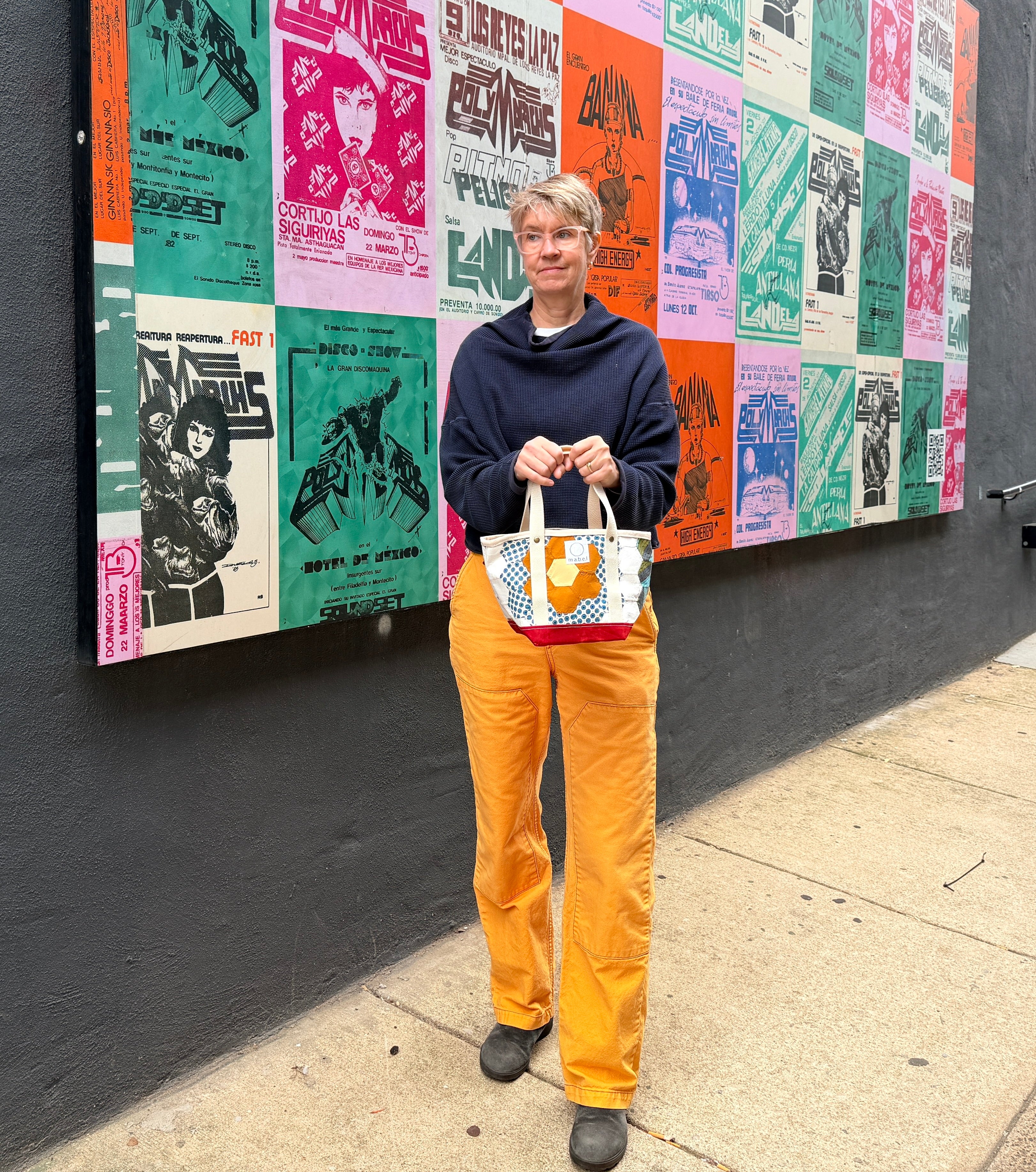 Waxed Canvas Tote Small (Orange #2)