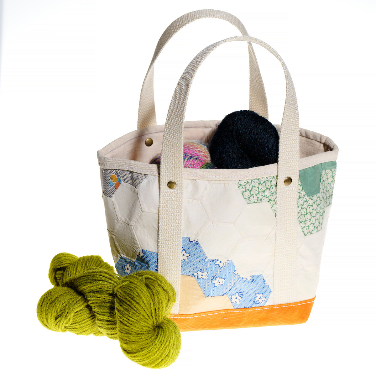 Waxed Canvas Tote Small (Orange #1)