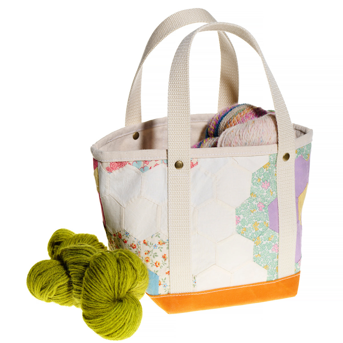 Waxed Canvas Tote Small (Orange #2)