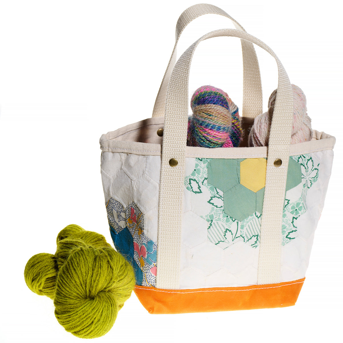 Waxed Canvas Tote Small (Orange #4)