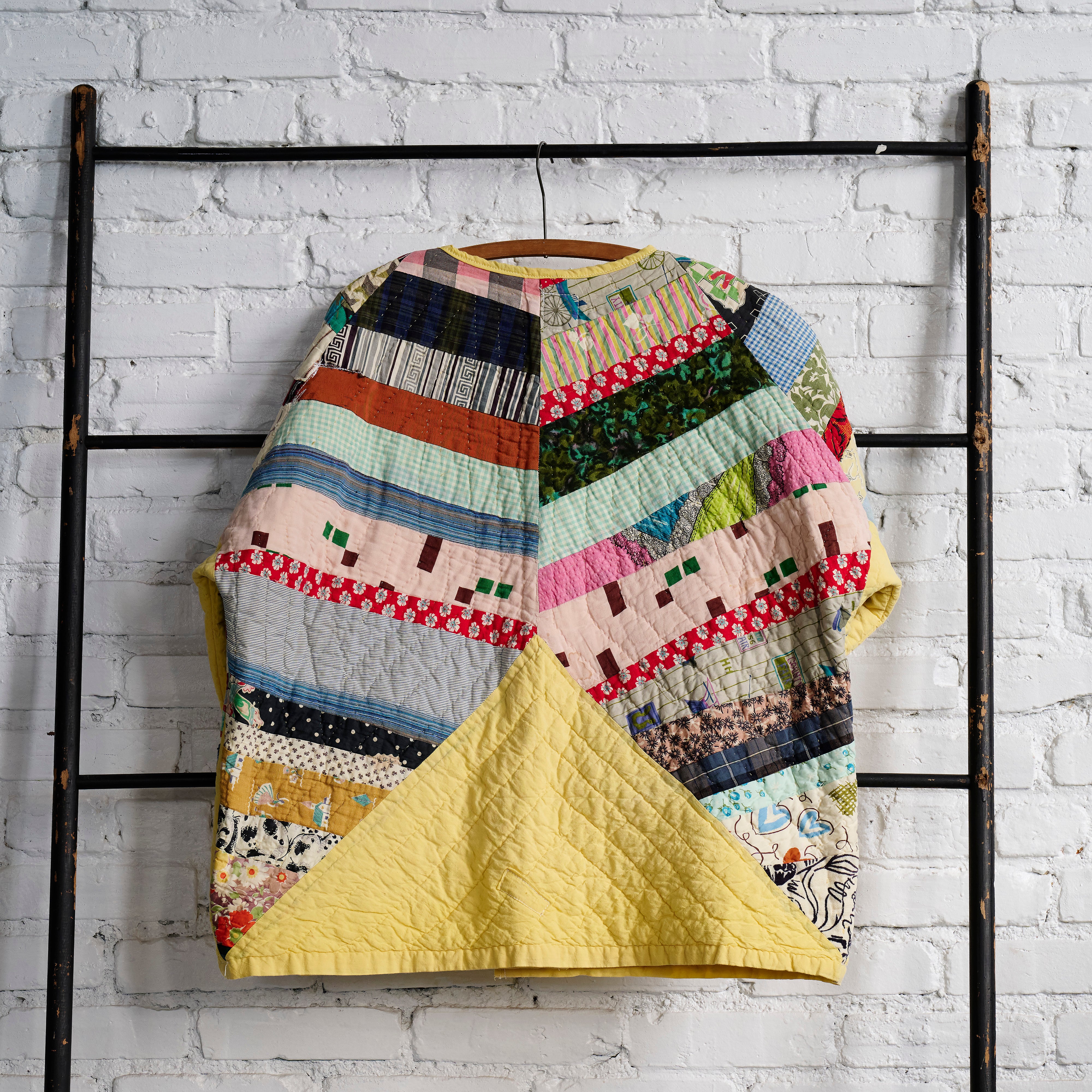 Quilt Cardi (Yellow Texas Lone Star)