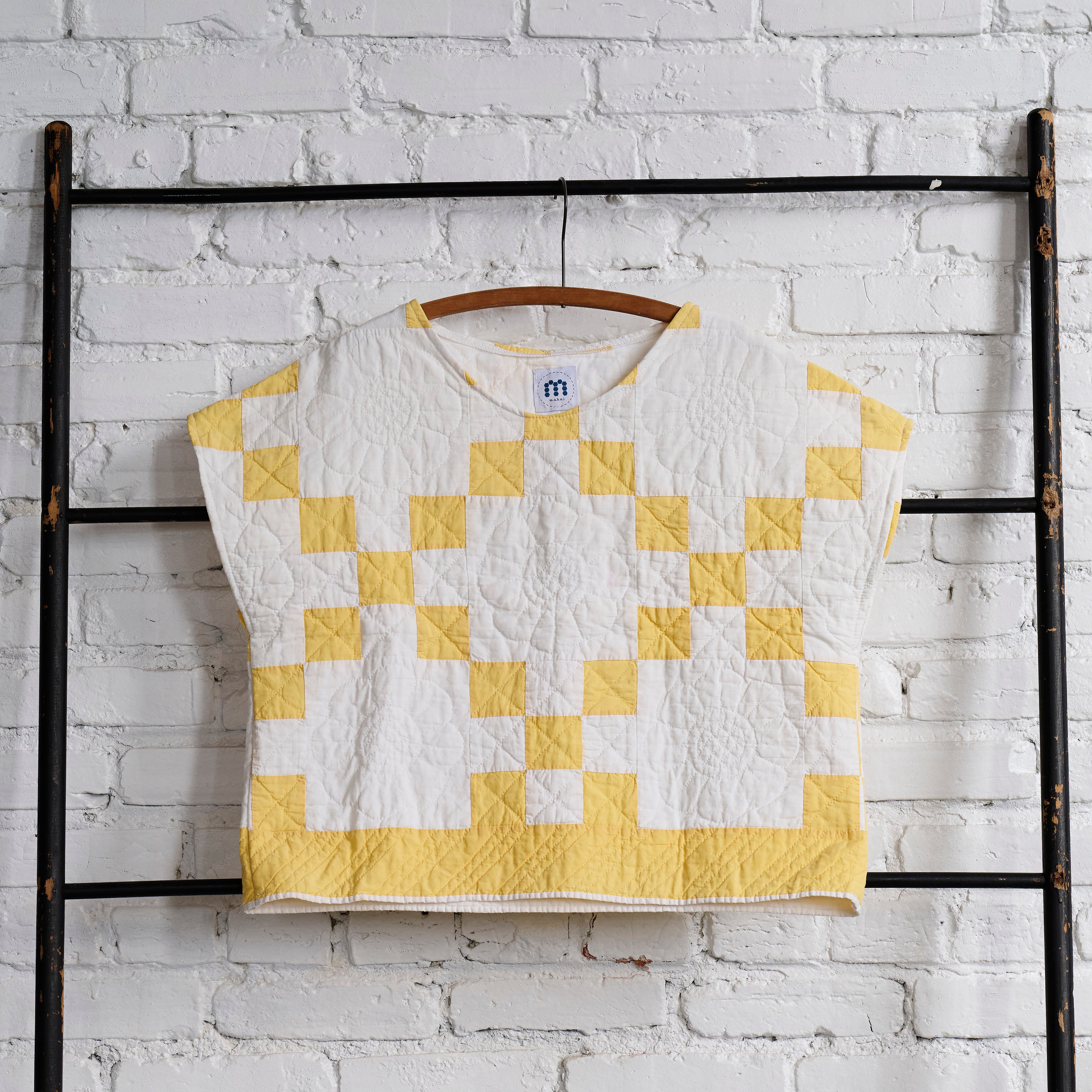 Yellow Irish Chain Crop Top (Copy)