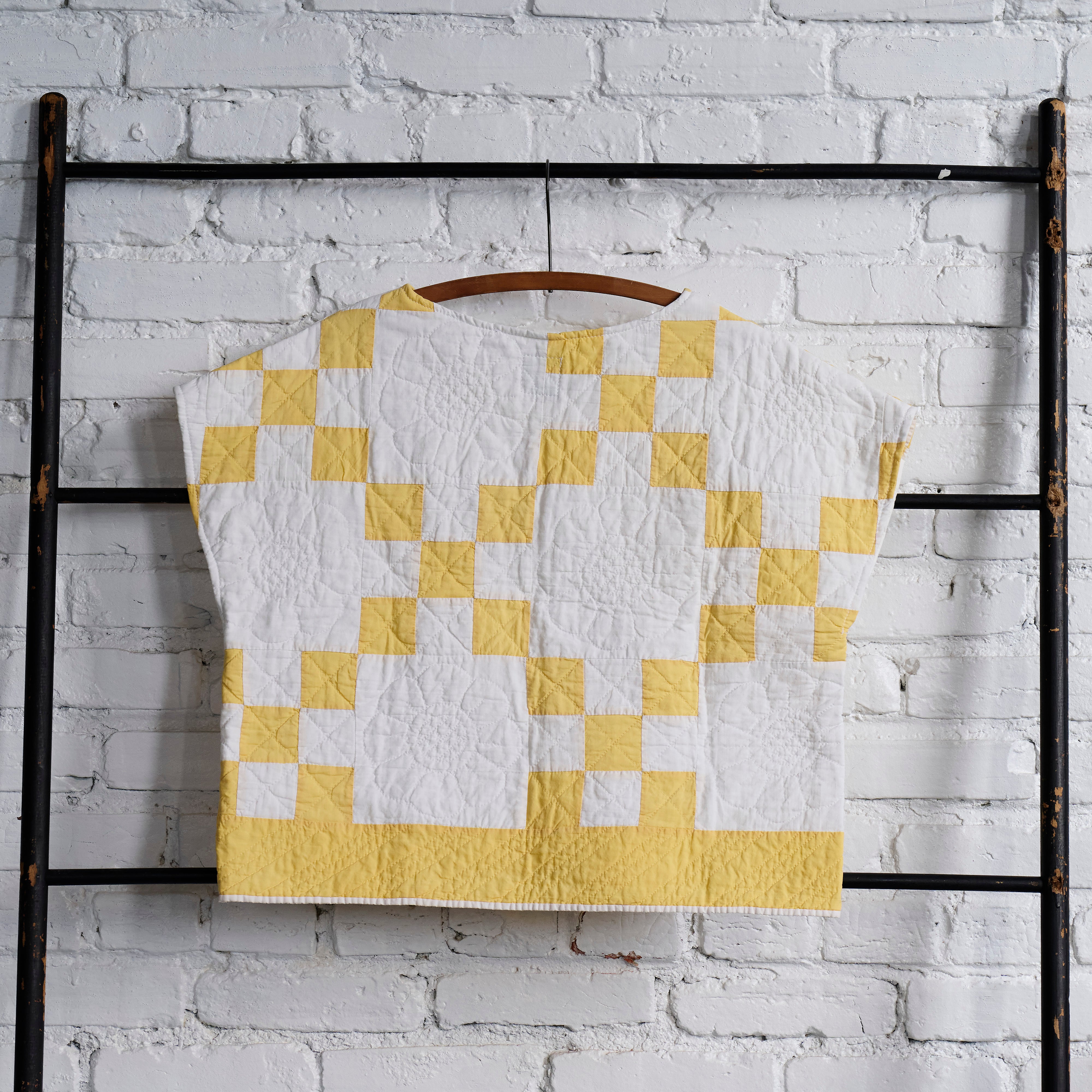 Yellow Irish Chain Crop Top (Copy)