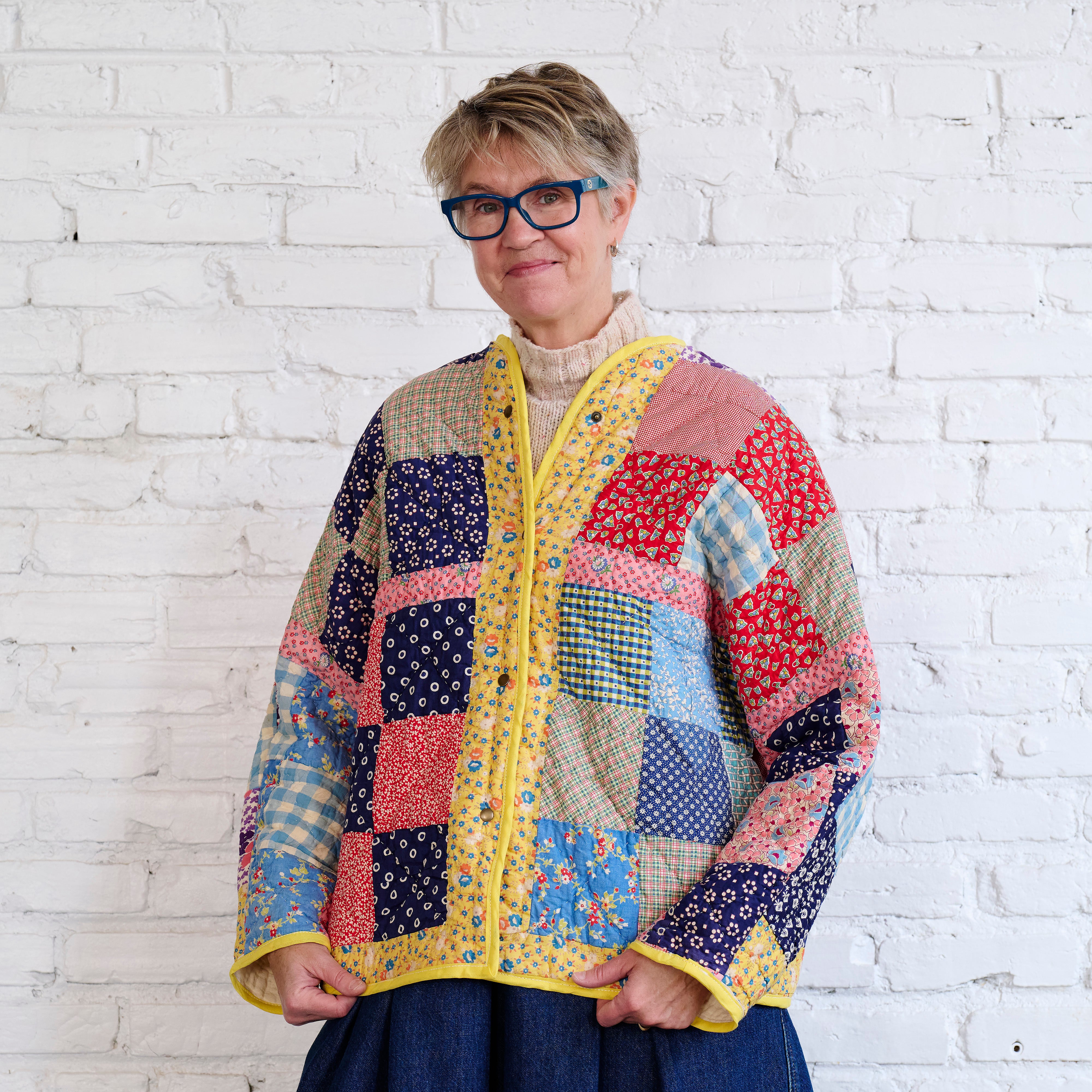 Quilt Cardi (Large 9 Patch)