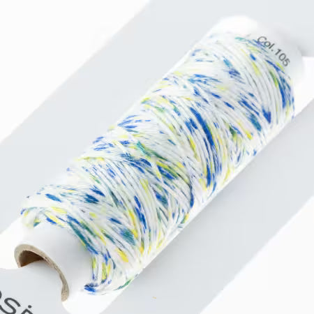 Cosmo Hidamari Sashiko Thread - Blue Yellow