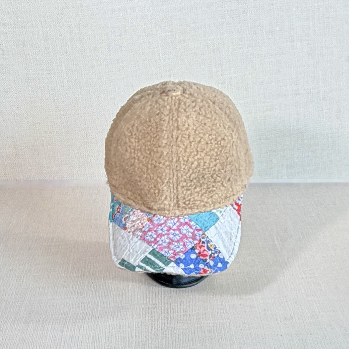 Wooly Quilt Caps (Natural with Feedsack 4 Patch)