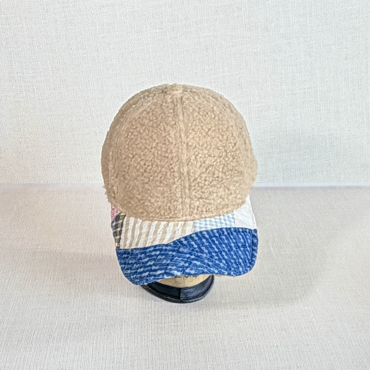 Wooly Quilt Caps (Natural with Indigo Xs)