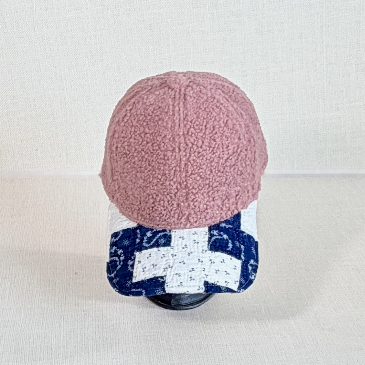 Wooly Quilt Caps (Dusty Pink with Indigo)