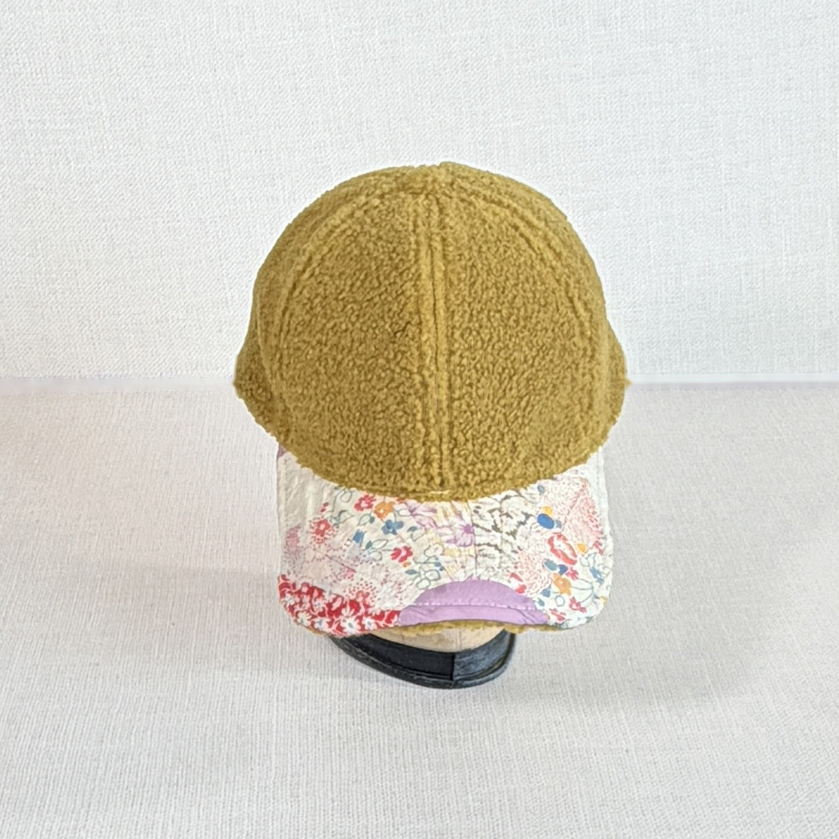 Wooly Quilt Caps (Mustard with Dresden Plate)