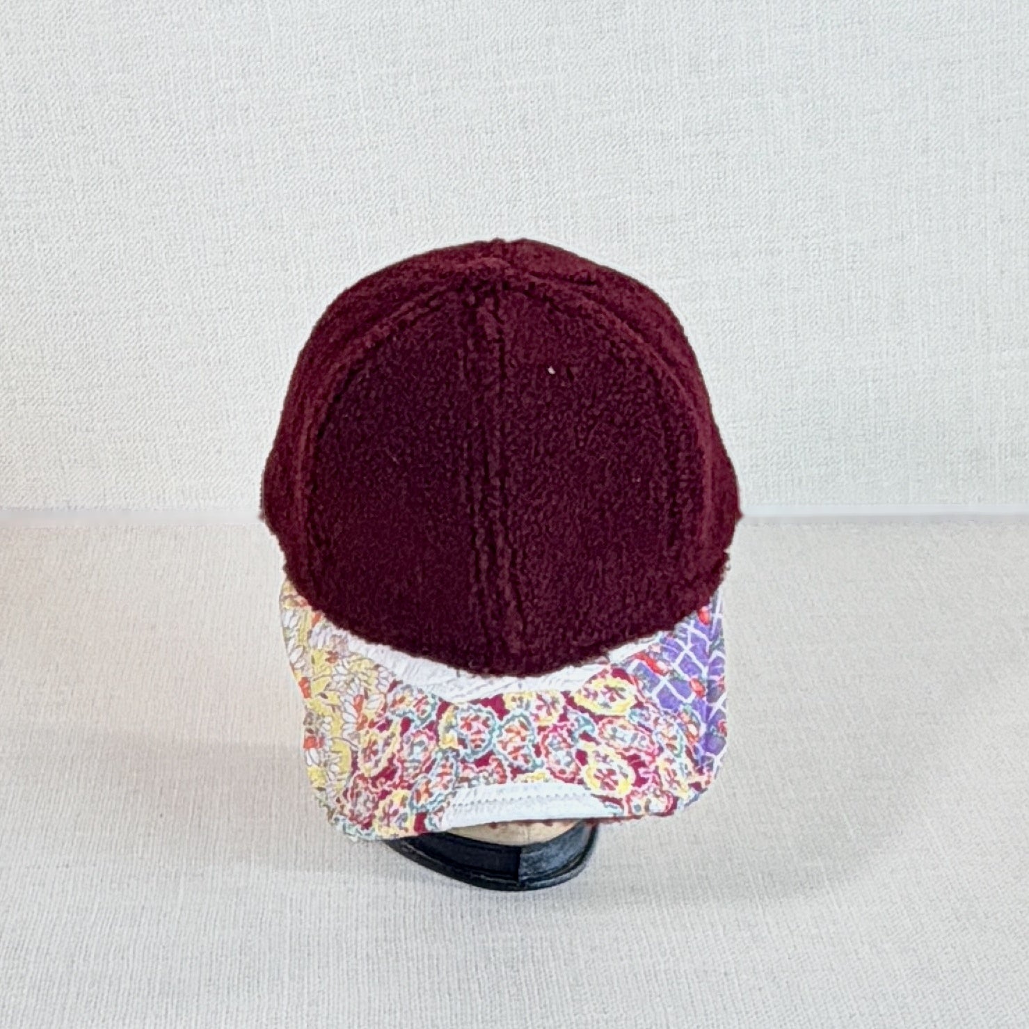 Wooly Quilt Caps (Maroon with Bowties)