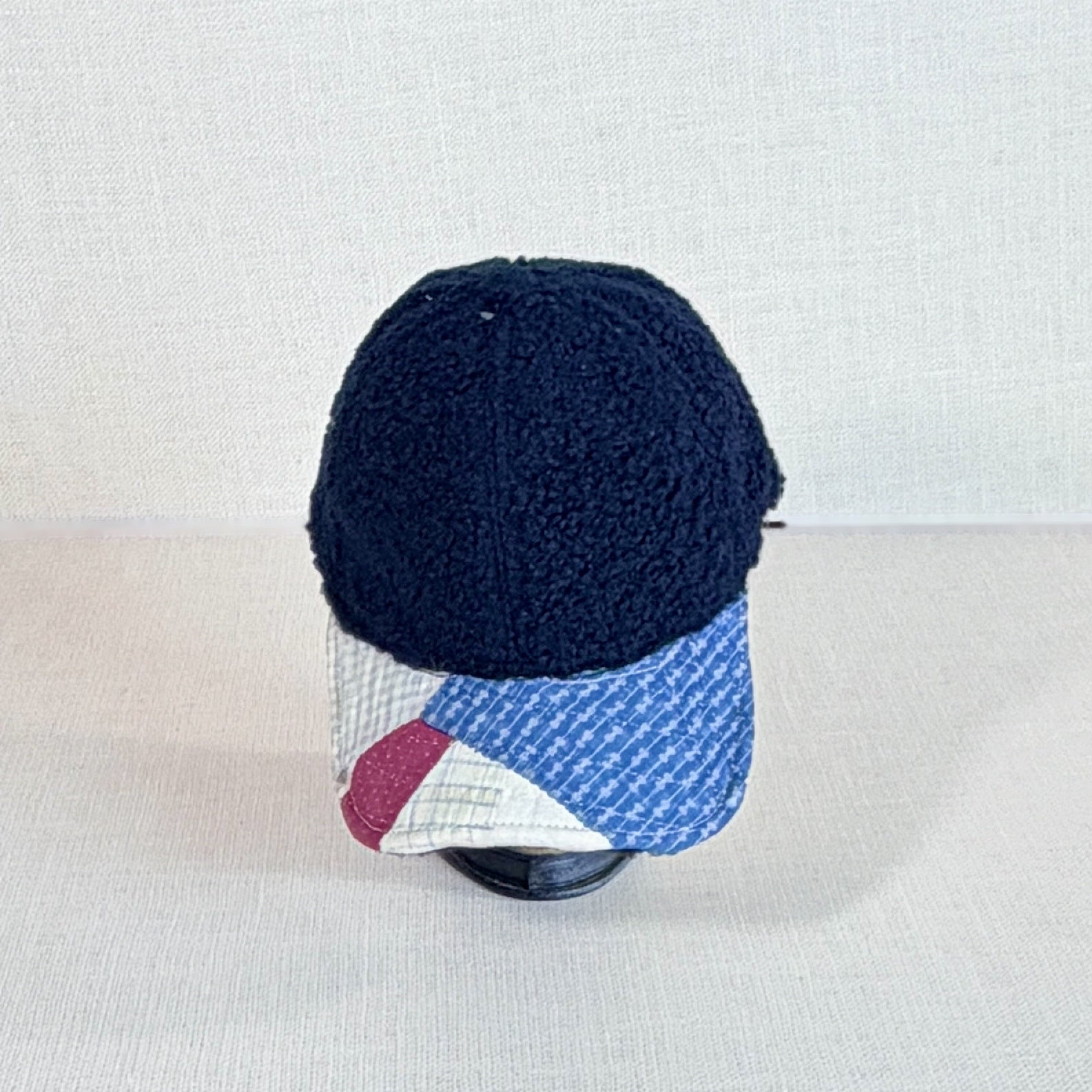 Wooly Quilt Caps (Navy with Indigo Xs)