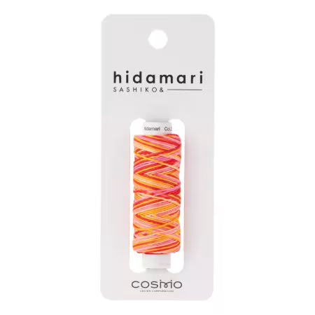 Cosmo Hidamari Sashiko Thread - Tequila Sunrise