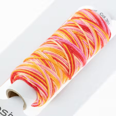 Cosmo Hidamari Sashiko Thread - Tequila Sunrise