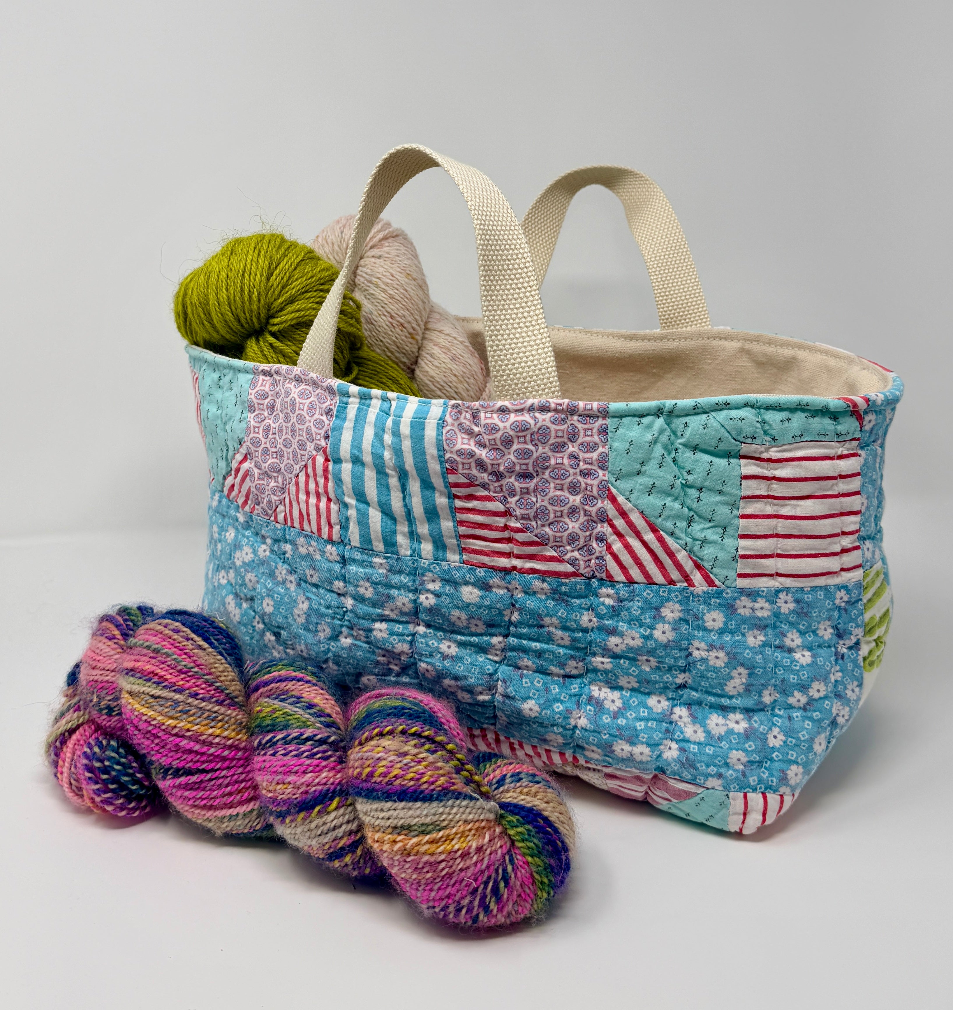 Maker Caddy Large (Blue Striped Sashing)