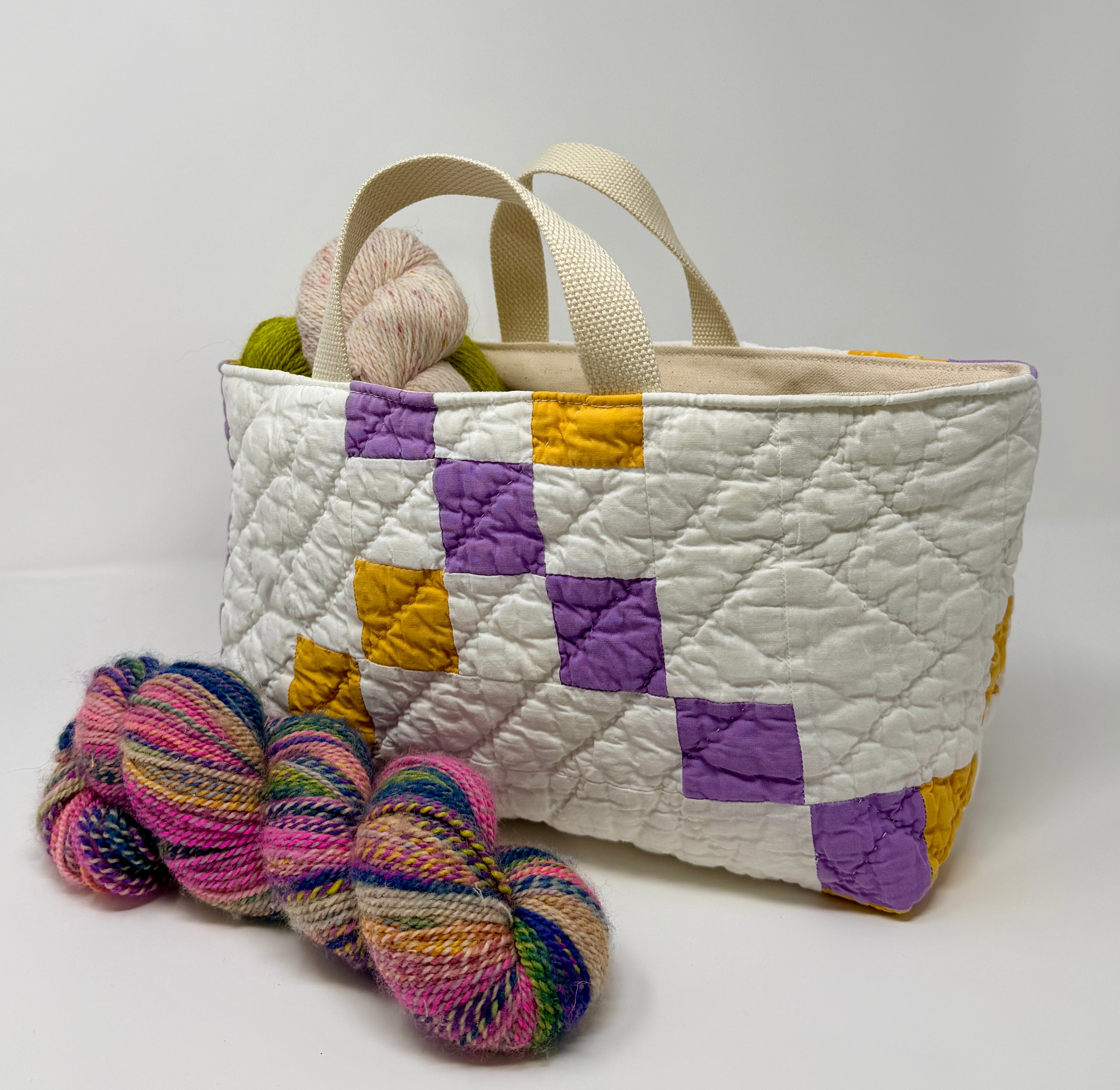 Maker Caddy Large (Purple & Gold Irish Chain)