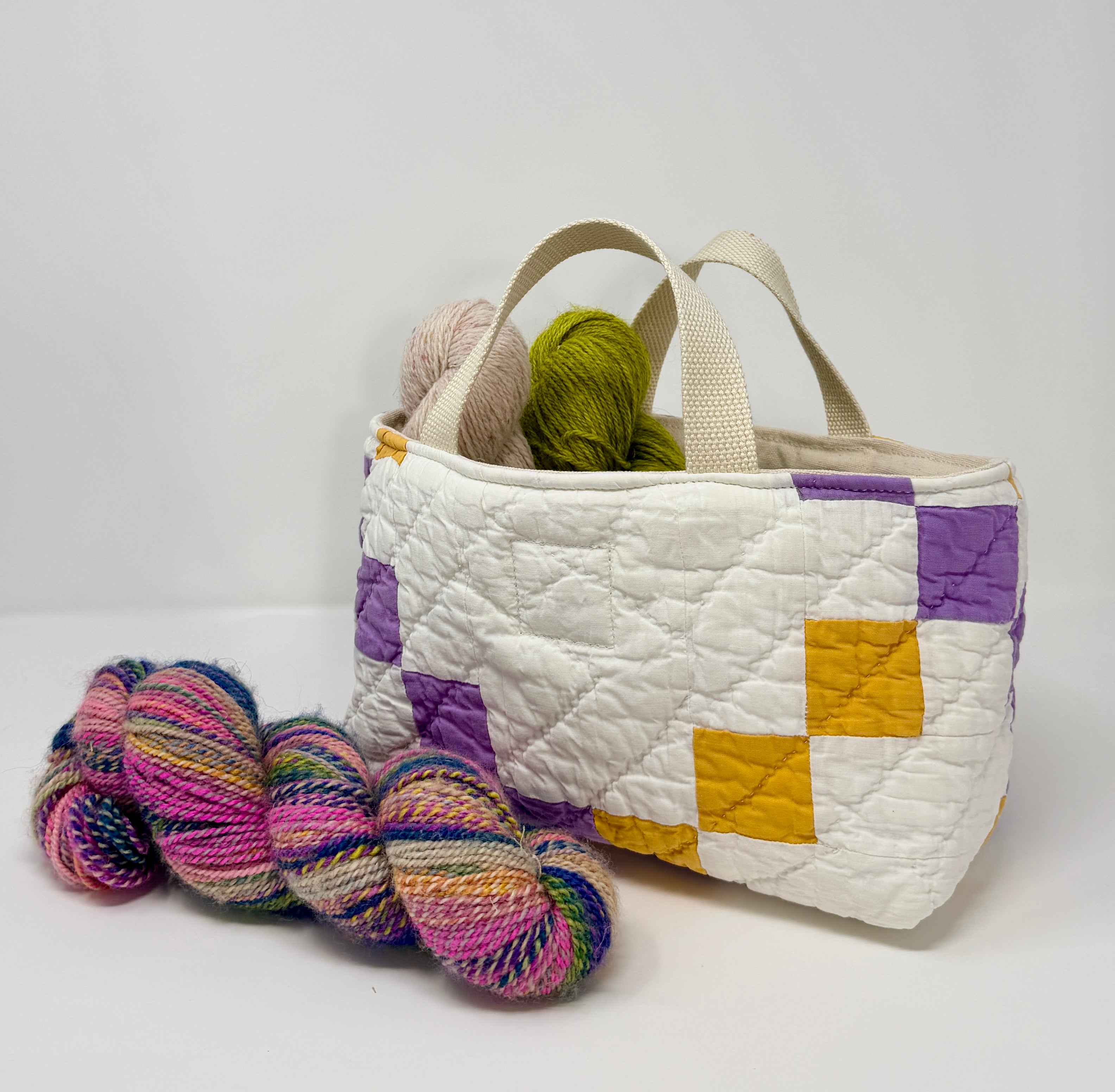 Maker Caddy Medium (Purple & Gold Irish Chain)