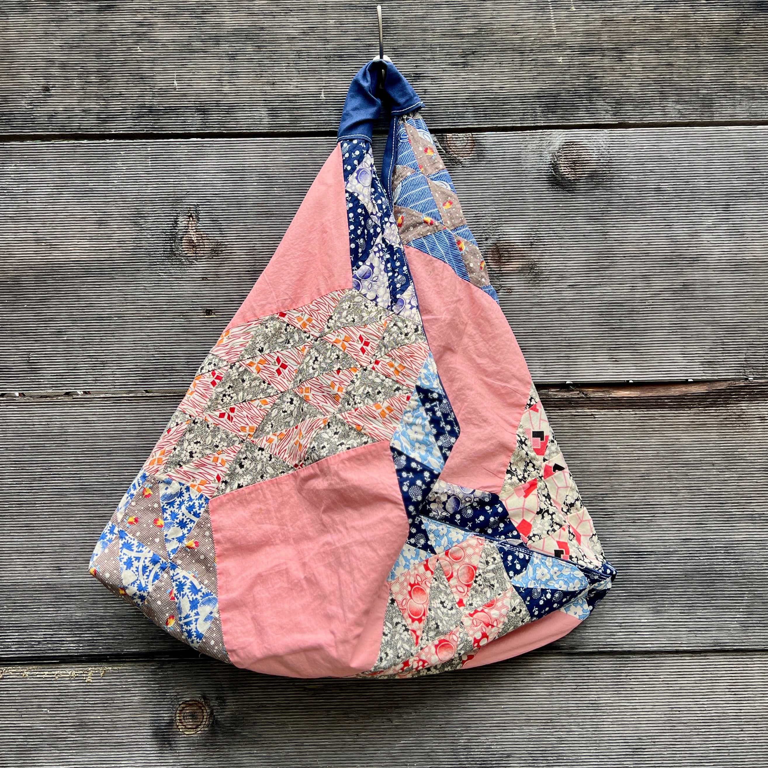 Origami Tote (Pink Ocean's Wave)