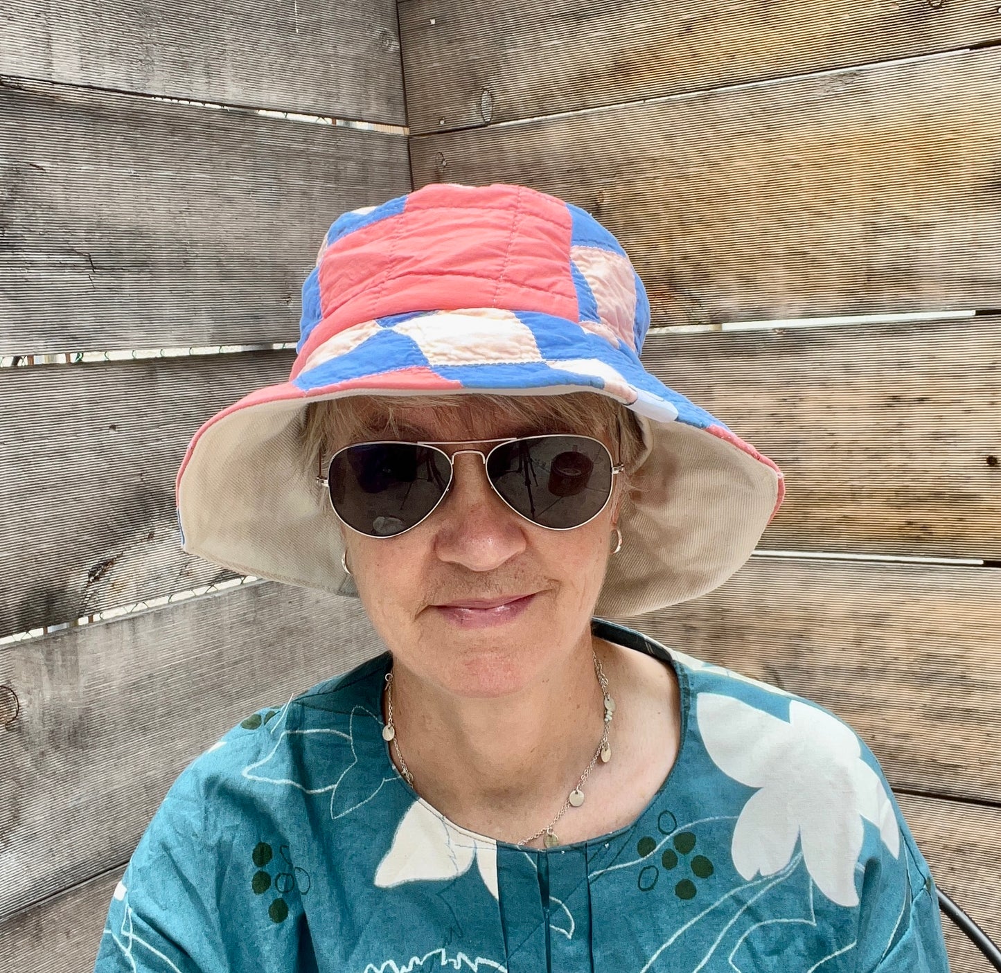 Bucket Hats (Pink & Blue Irish Chain)