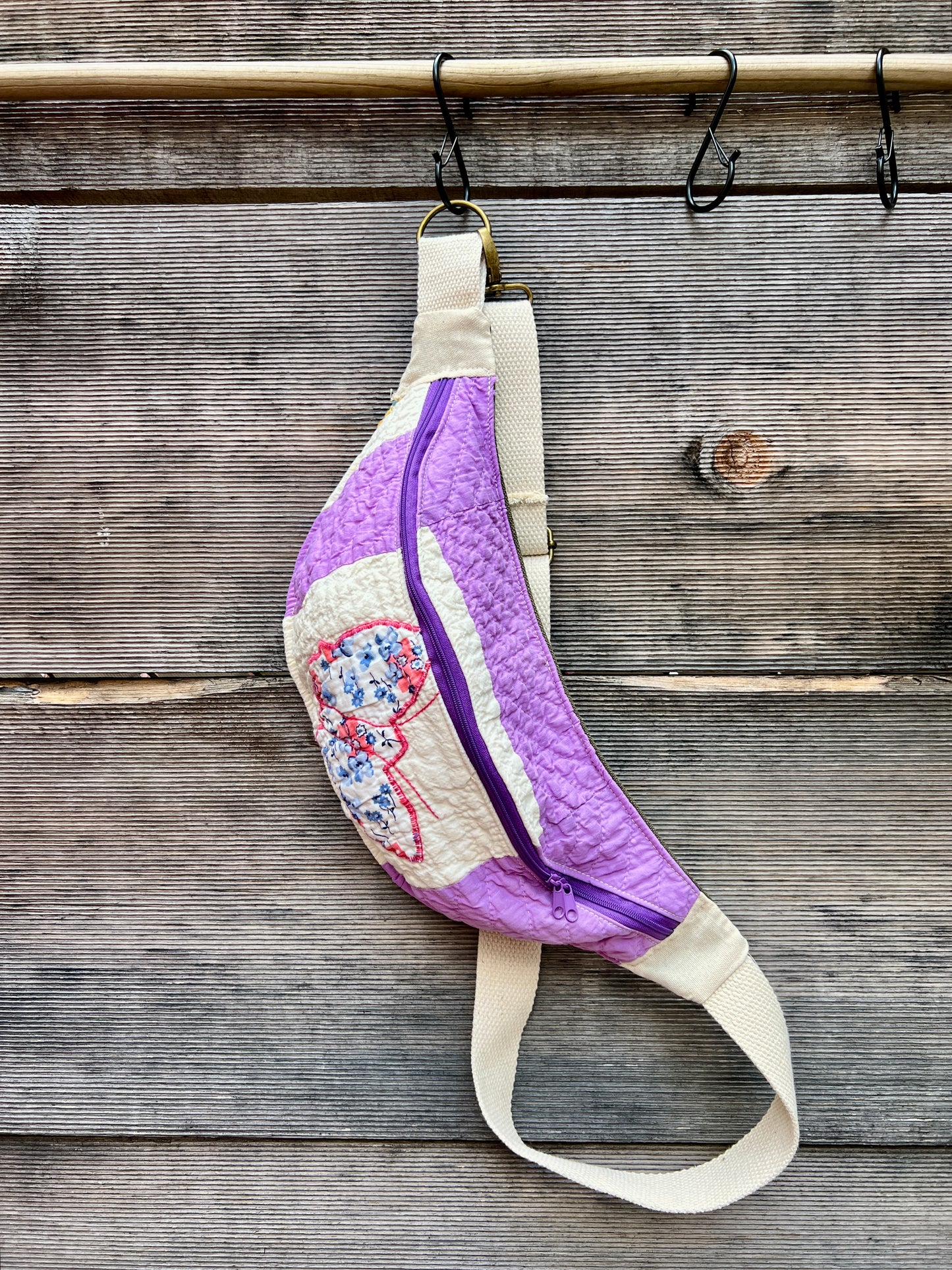 Sling Bag (Butterfly with Purple Sashing)