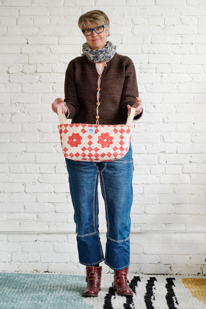 Quilt Basket (Half Square Triangles)